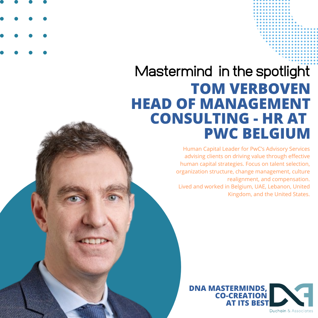 Tom Verboven, Head of Management Consulting-HR at  PWC Belgium